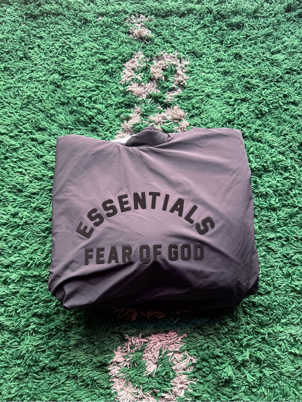 Fear of God Essentials Men's Black Nylon Hoodie